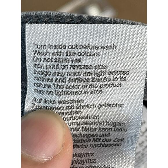 Mavi Jeans Emma Slim Boyfriend Jeans Womens 30/32 Gray Stretch Zip Fly Denim - Picture 12 of 13